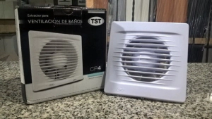 Extractor para ba�o
DIAMETRO DEL TUBO : 4'.
CARCASA PL�?�STICA: Abs.
AREAS DE APLICACI�?�?N: Ba�