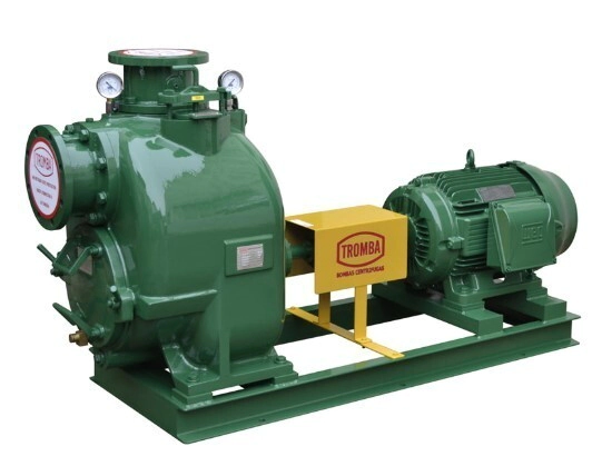 Bomba Autocebante TROMBA TAC 6 acoplada a motor de 40 HP 1500 rpm 380V