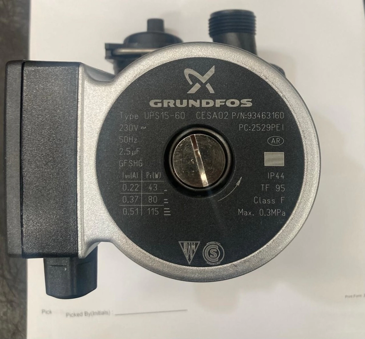 Grundfos UPS 15-60 CESAO 220V 9h bomba circuladora calefacci�n caldera Peisa